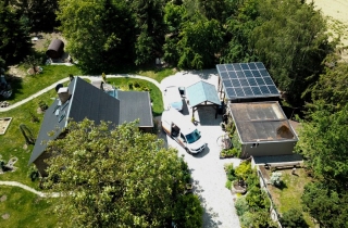 Photovoltaikanlage auf einem Carport in Brieselang