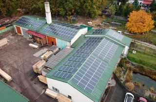 Nennhausen - Sägewerk mit Photovoltaikanlage