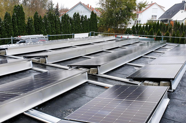 Oberkrämer - Module - Aufständerung 10 Grad nach Süden